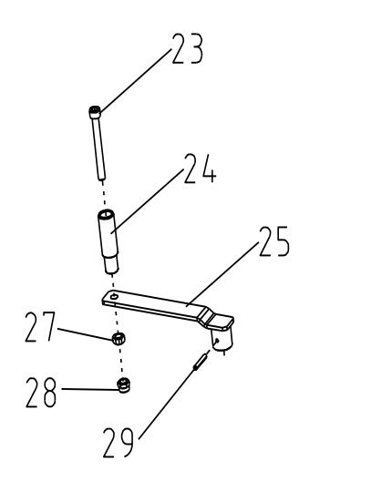TMG-AFM40/48-D25 Rocker Arm Assembly, Hardware Included