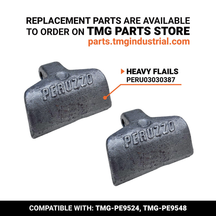 PERU03030387 Peruzzo Heavy flails (Pack of 2) for BULL CROSS, BULL SUPER and BULL REVERSE