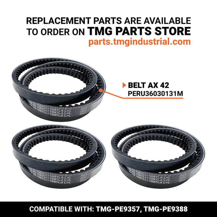 PERU36030131M Belt AX42 for Peruzzo TEG SPECIAL HD John Deere (Pack of 3)