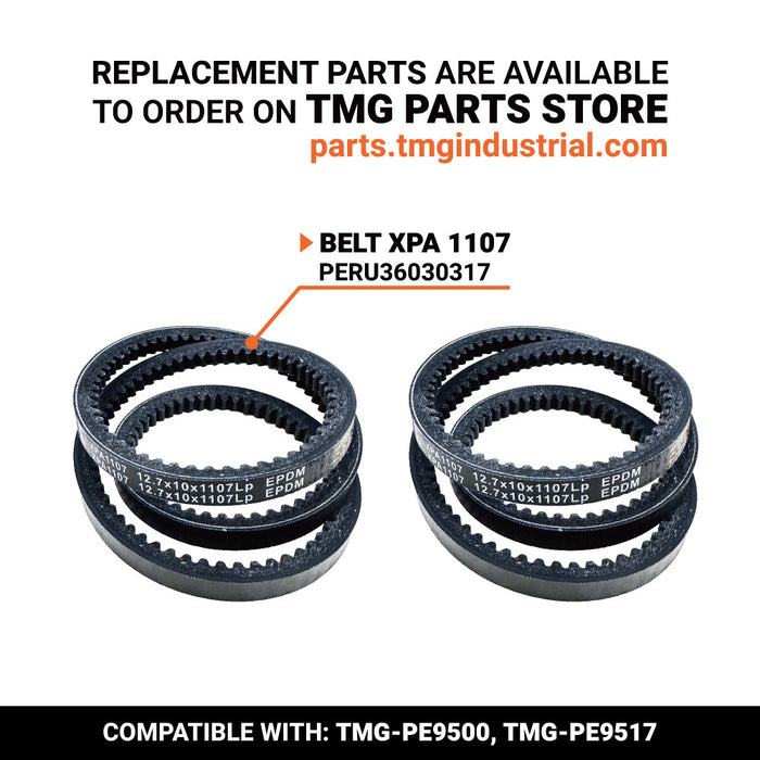 PERU36030317 Peruzzo BELT XPA 1107 for Koala Ground and Koala Pro (Pack of 2)