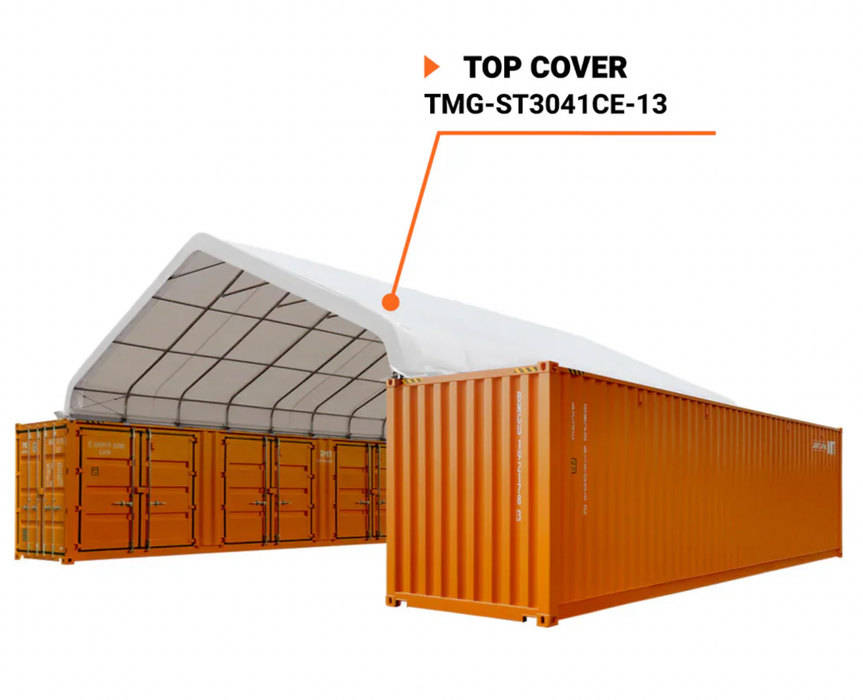 TMG-ST3041CE-13 Top cover, 11oz white PE tarp