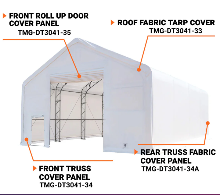 TMG-DT3041-35  The roll-up door fabric cover panel, 32oz PVC900 (upgraded)