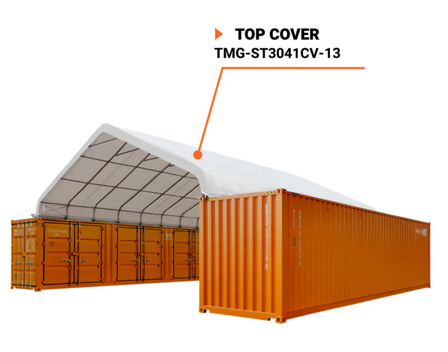 TMG-ST3041CV-13 Top cover, 17oz white PVC tarp