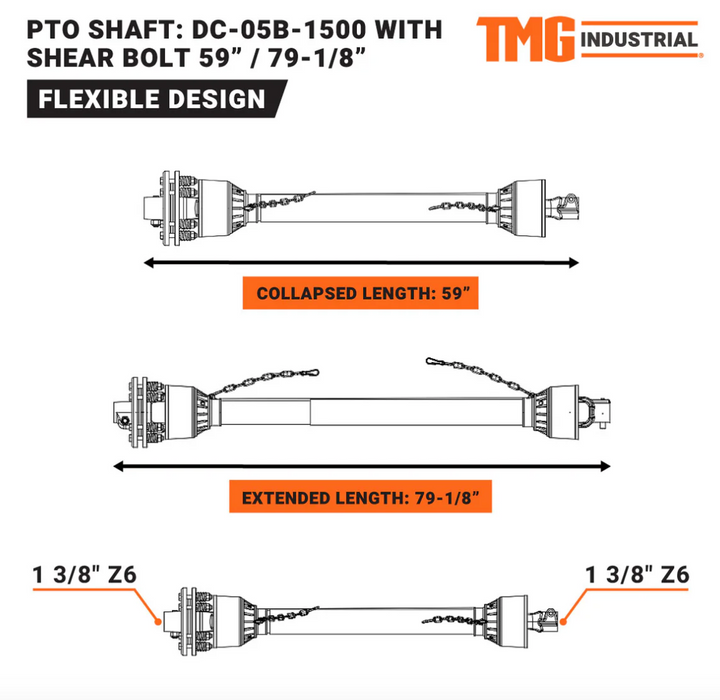 TMG-TST48/70 PTO Shaft