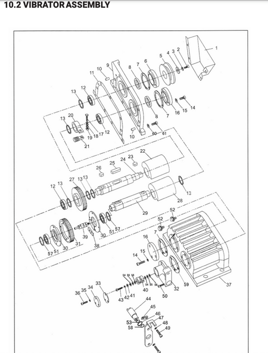 TMG-PC330K-24 Vibrator Assembly