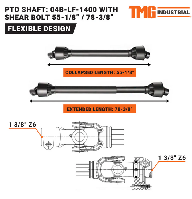 TMG-TFMO50/60/70 PTO Shaft