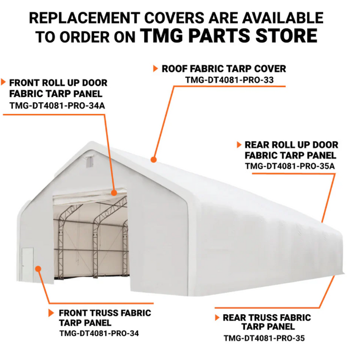 TMG-DT4081-33 Roof top fabric tarp cover, 32oz PVC900 (upgraded)