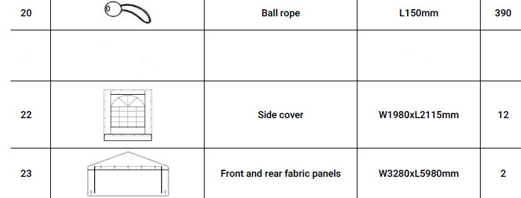 TMG-PT2040F Roof kit