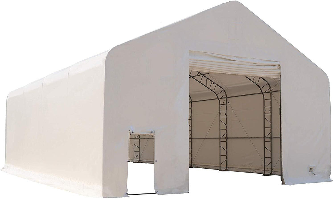 30' x 40' Dual Truss Prefab Shelter with Heavy Duty 17oz PVC Fabric