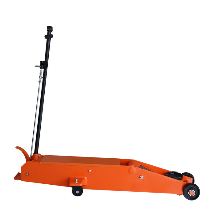 TMG Industrial 10 Ton Long Reach Chassis Service Jack, Twin Pistons, 6-1/2” Ground Clearance, 360° Pivot, TMG-AJL10