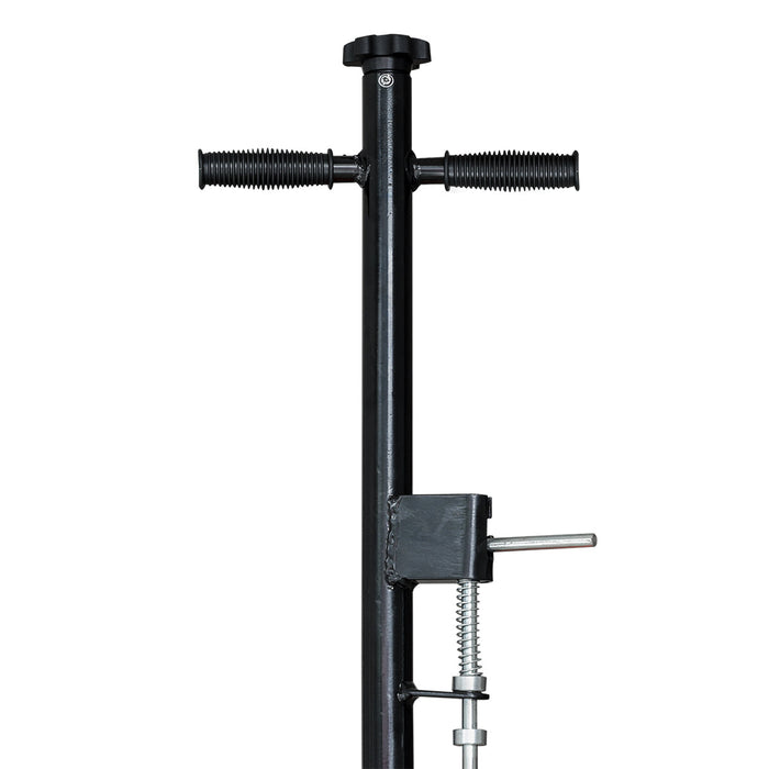 TMG Industrial 15 Ton Long Reach Chassis Service Jack, Twin Pistons, 9” Ground Clearance, 360° Pivot, TMG-AJL15