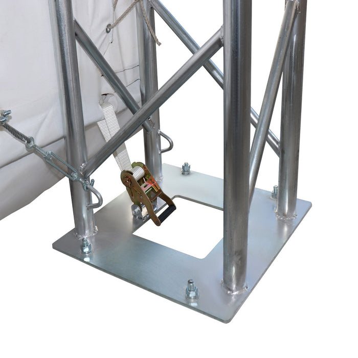 TMG-DT3380 80 x 33 FT Dual Truss Storage Shelter Workshop, 19’ Wide Drive-Through Opening, 21oz PVC Cover