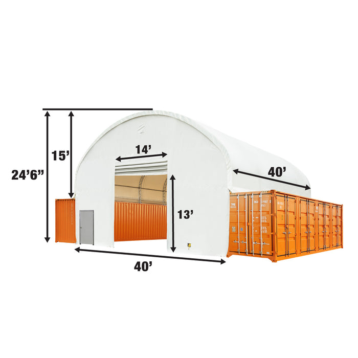 TMG-DT40FW9 Front End Wall Kit, Compatible with TMG-DT4041C and DT4041CF container shelters installed with the high cube containers (9’6”), TMG-DT40FW9V