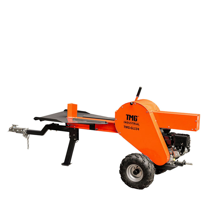 TMG Industrial 34 Ton ATV/UTV Tow-Behind Log Splitter, 7 HP Kohler Gasoline Engine, 28” Log Diameter Capacity, 3-Sec Cycle Time, TMG-GLS34