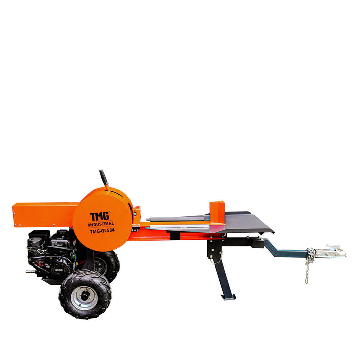 TMG Industrial 34 Ton ATV/UTV Tow-Behind Log Splitter, 7 HP Kohler Gasoline Engine, 28” Log Diameter Capacity, 3-Sec Cycle Time, TMG-GLS34