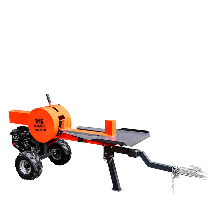 TMG Industrial 34 Ton ATV/UTV Tow-Behind Log Splitter, 7 HP Kohler Gasoline Engine, 28” Log Diameter Capacity, 3-Sec Cycle Time, TMG-GLS34